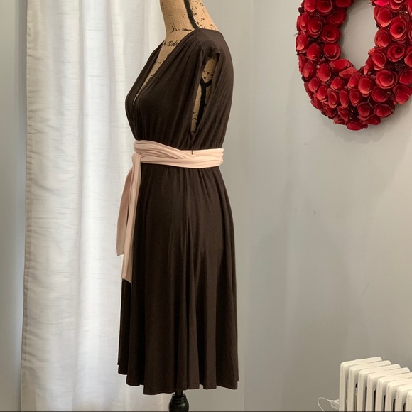 The Limited brown belted dress size M - Picture 3 of 8